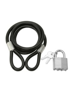 Cable Lock 8mm x 48 Black.